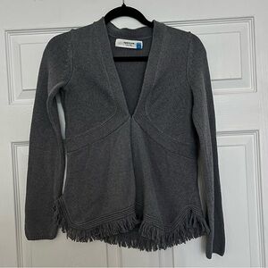 Anthropologie Sparrow Fringe
Cardigan - Grey - Small